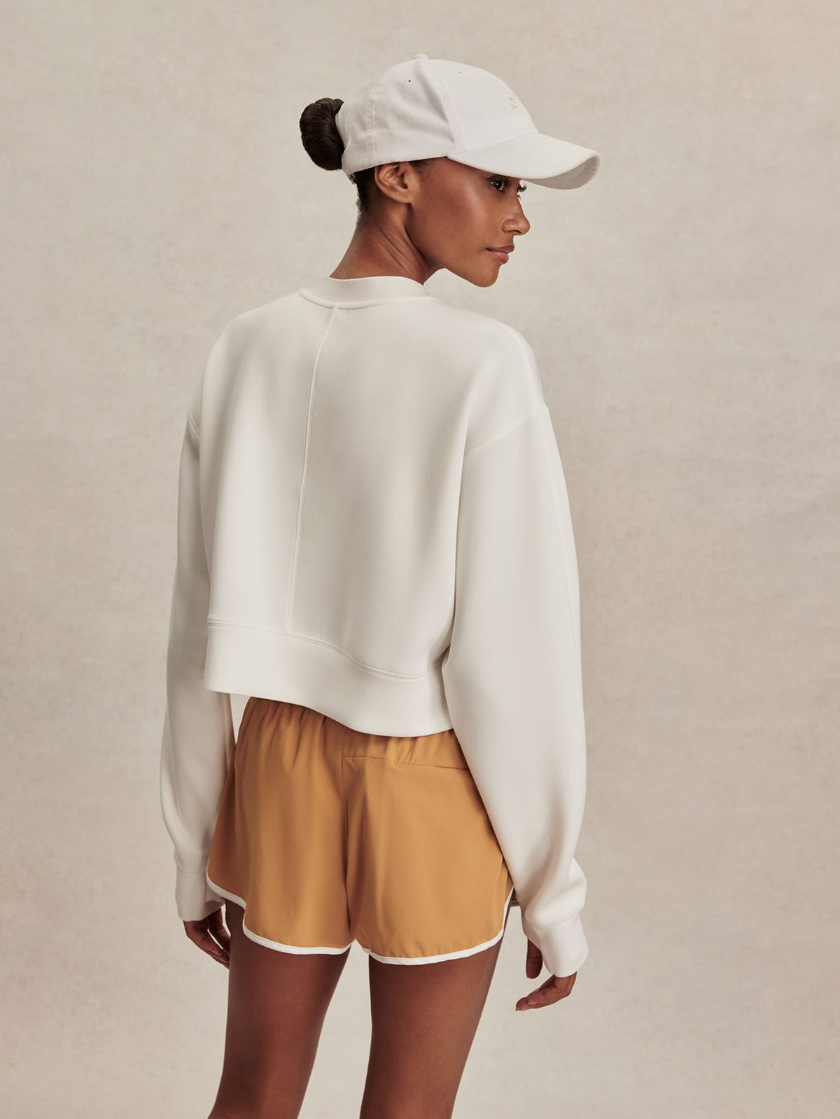 Tasmin Cropped Sweat Snow White - Varley