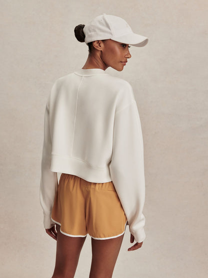 Tasmin Cropped Sweat Snow White - Varley