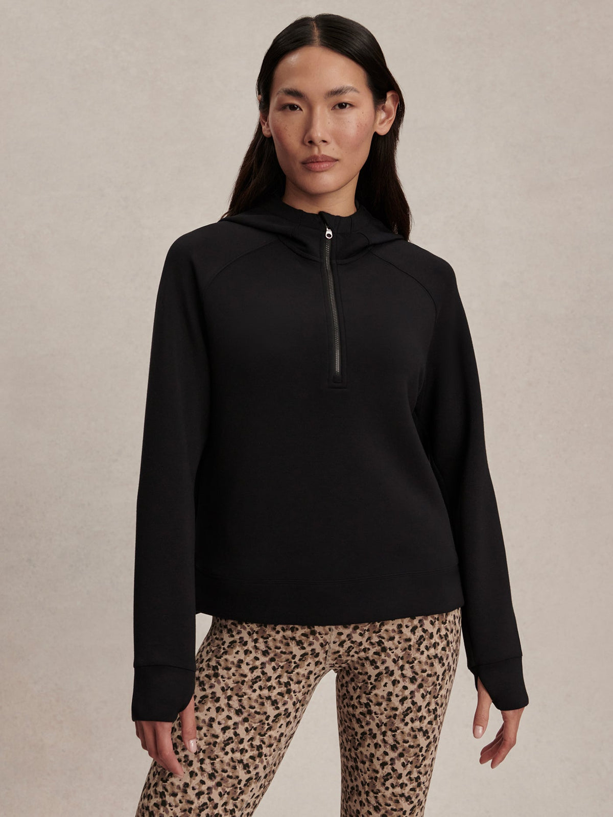 Karo Half Zip Active Sweat Black - Varley