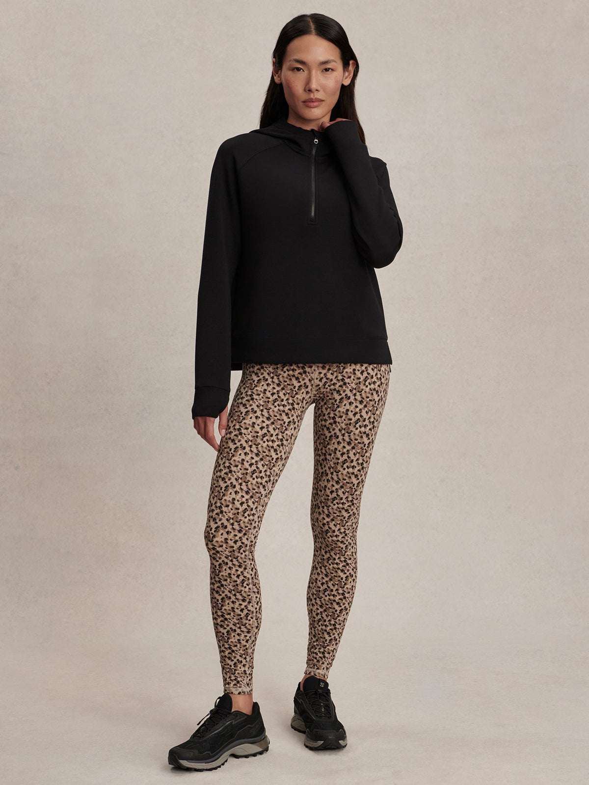 Karo Half Zip Active Sweat Black - Varley