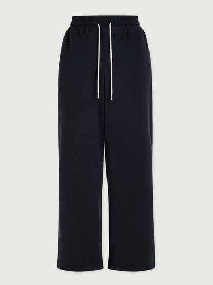 Brushed Rib Straight Leg Pant 28 Black/ Snow White - Varley