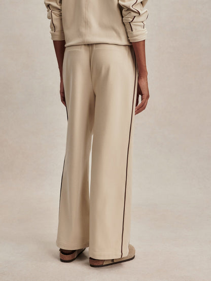 Brushed Rib Wide Leg Pant 28 Cement Marl/ Bitter Chocolate - Varley