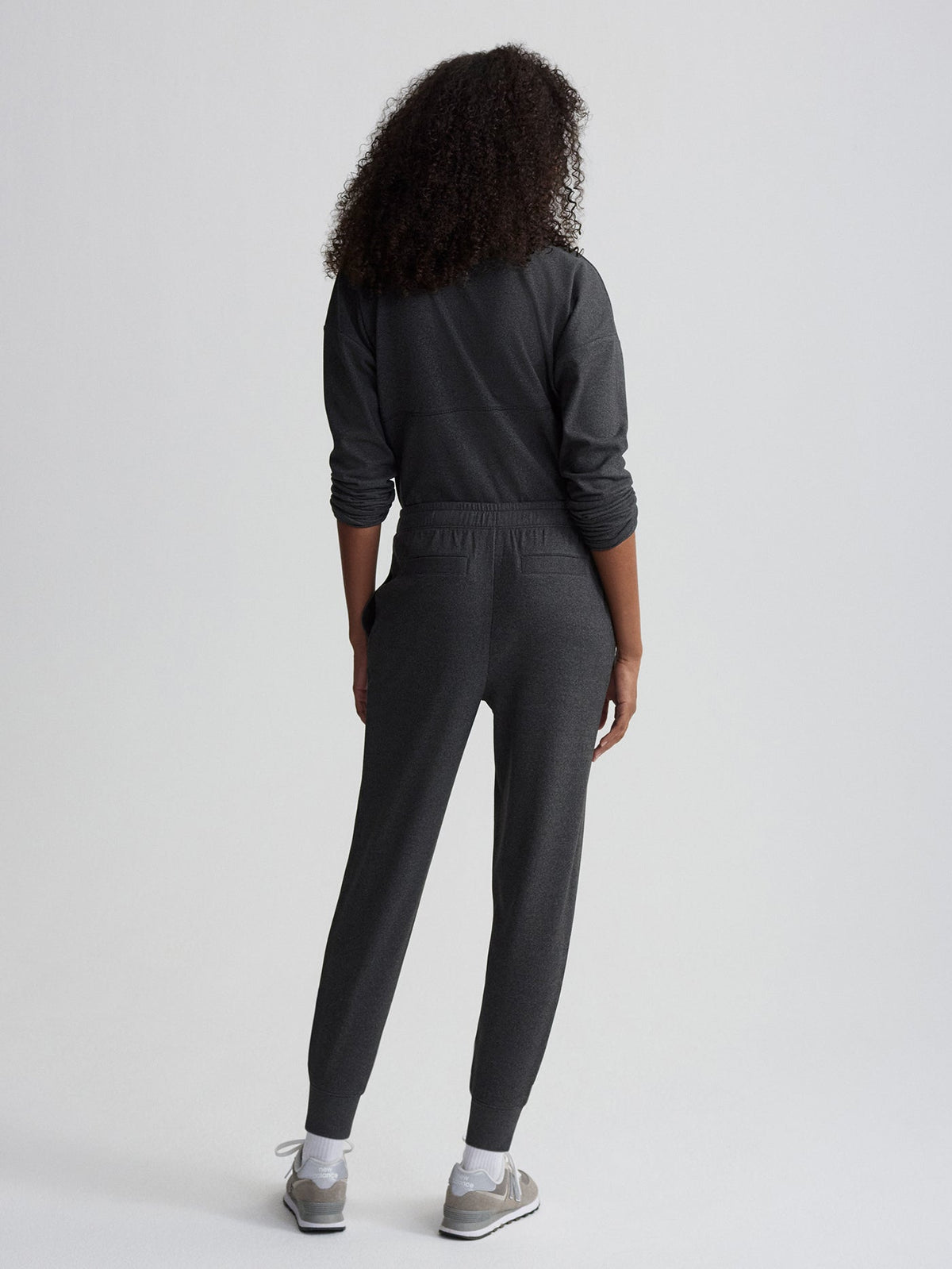 Brushed Rib Slim Cuff Pant 27.5 Black Marl - Varley
