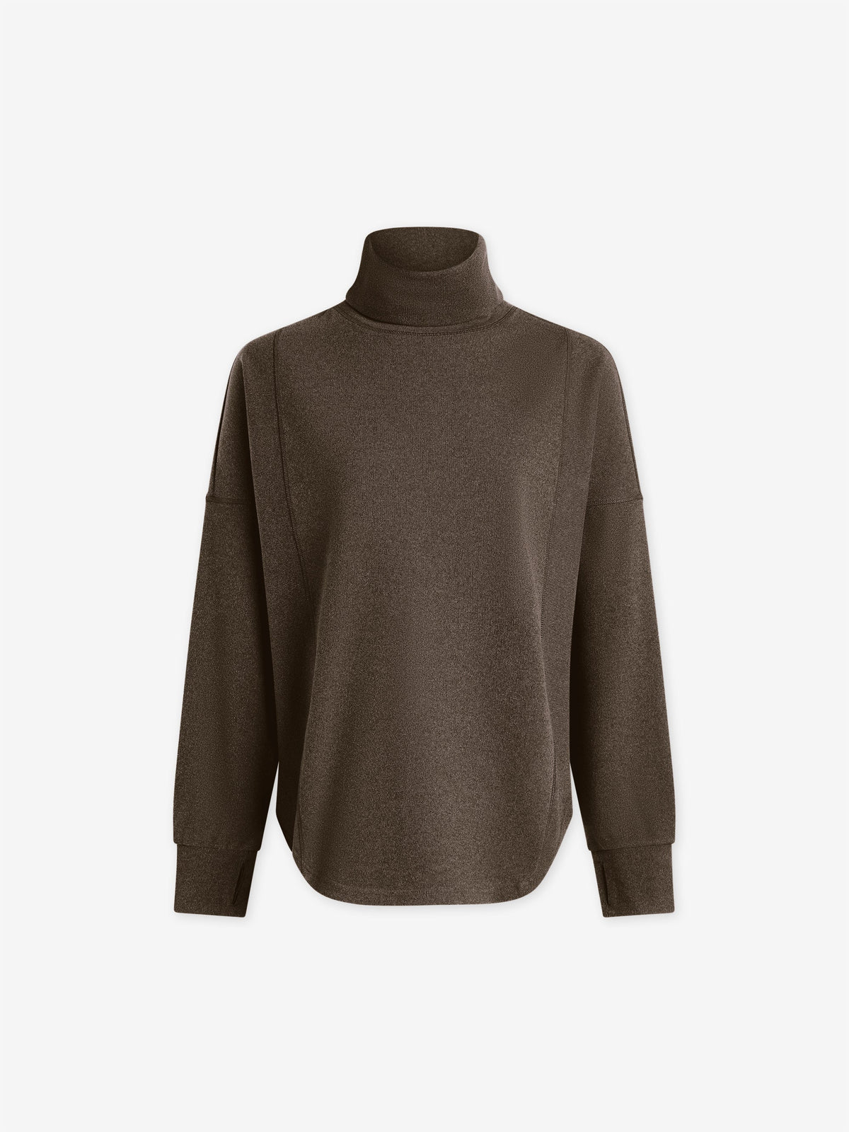Rainer Roll Neck Active Sweatshirt | VARLEY US Carob Marl - Varley