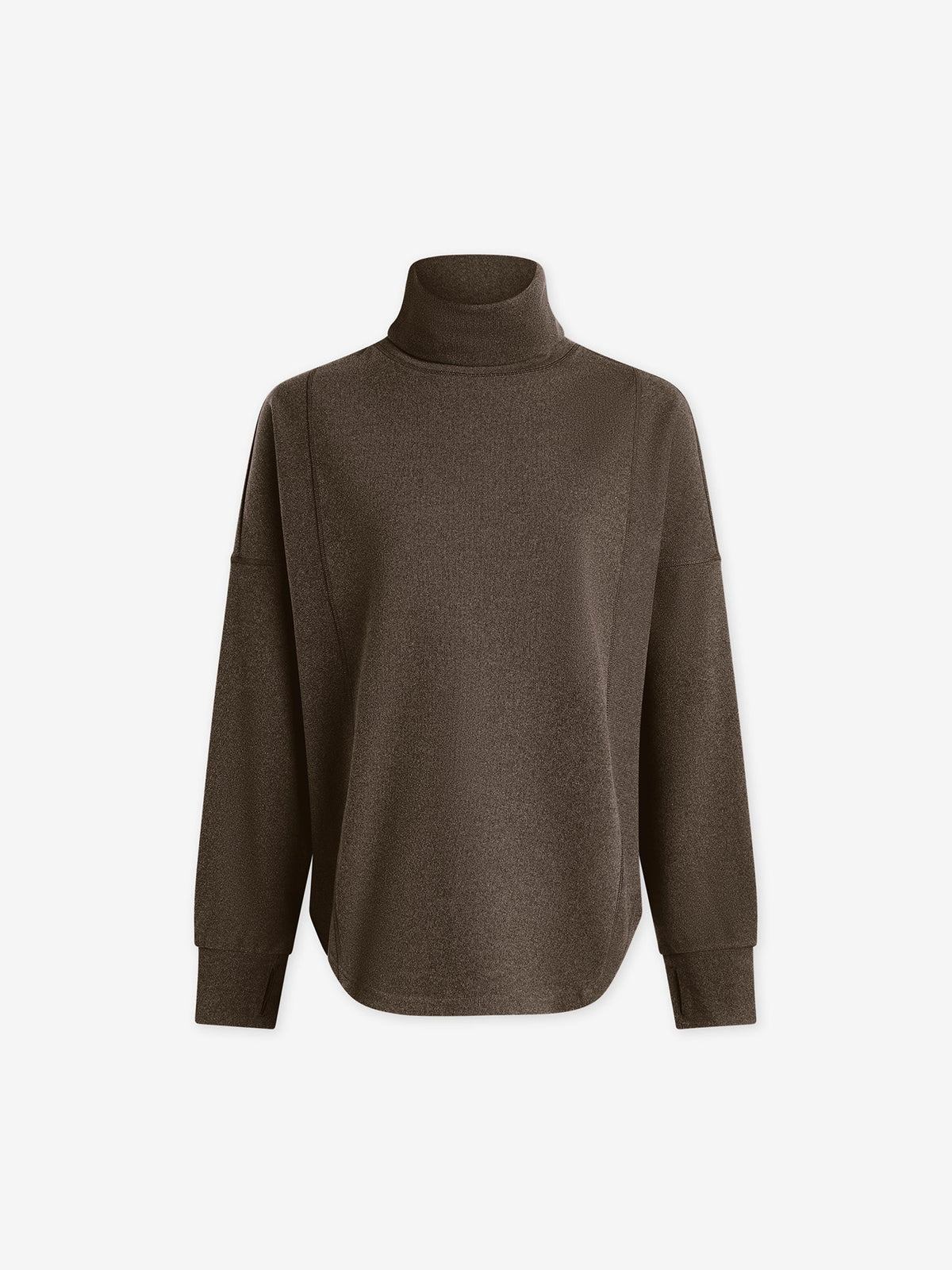 Rainer Roll Neck Active Sweatshirt | VARLEY US Carob Marl - Varley