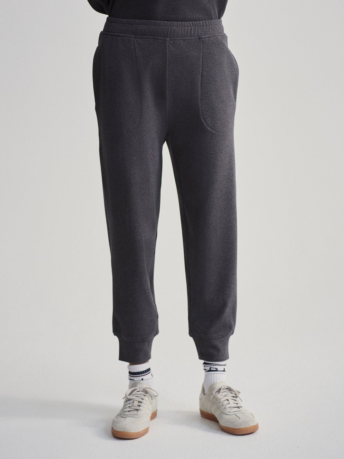 Brushed Rib Slim Cuff Pant 25 Black Marl - Varley