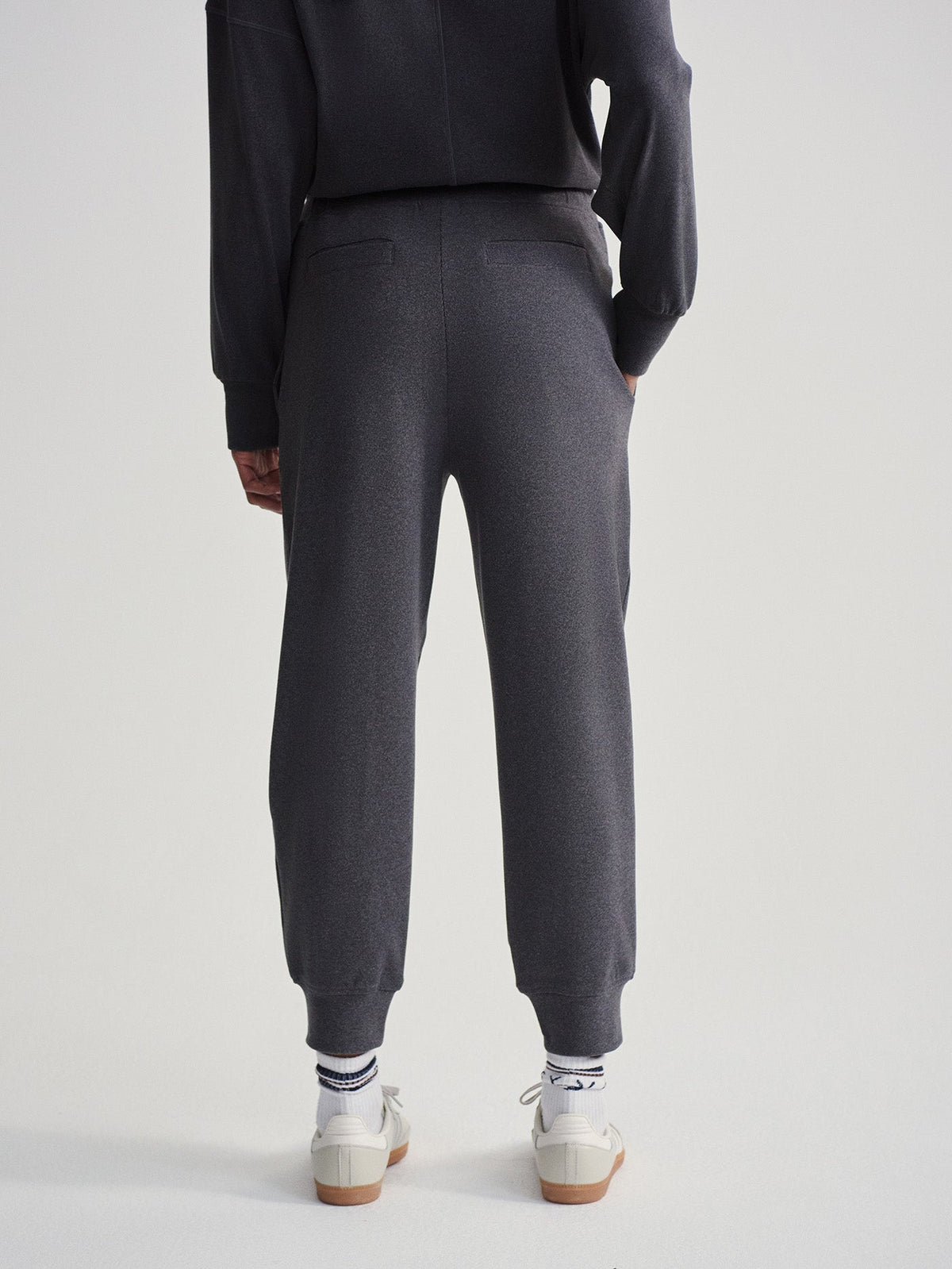 Brushed Rib Slim Cuff Pant 25 Black Marl - Varley