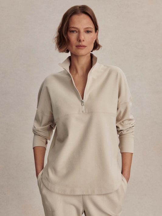 Erina Half-Zip Active Sweatshirt Cement Marl - Varley