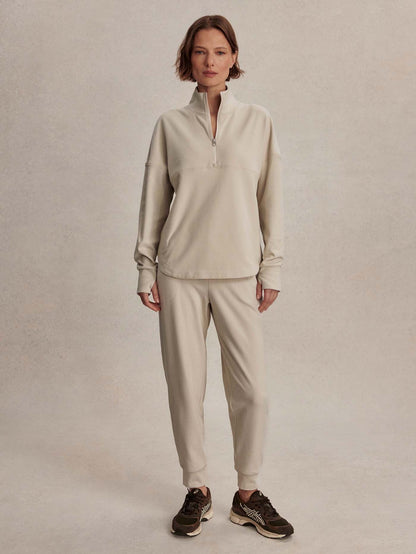 Erina Half-Zip Active Sweatshirt Cement Marl - Varley