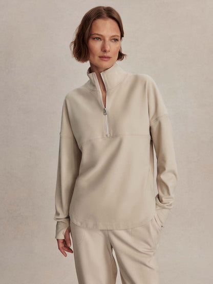 Erina Half-Zip Active Sweatshirt Cement Marl - Varley