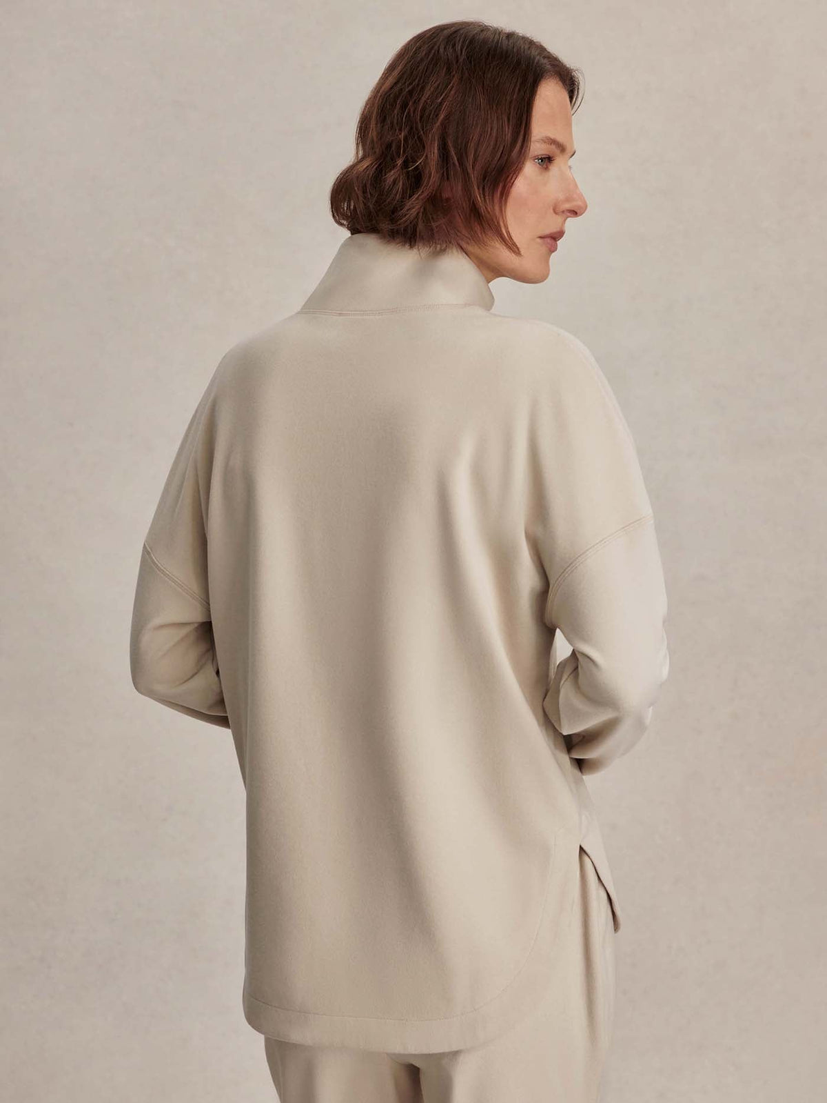 Erina Half-Zip Active Sweatshirt Cement Marl - Varley