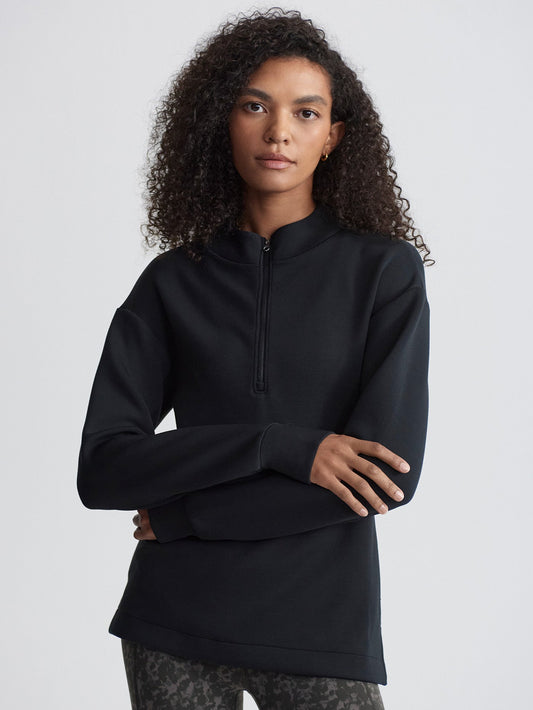 Cleo Half-Zip Active Sweatshirt Black - Varley