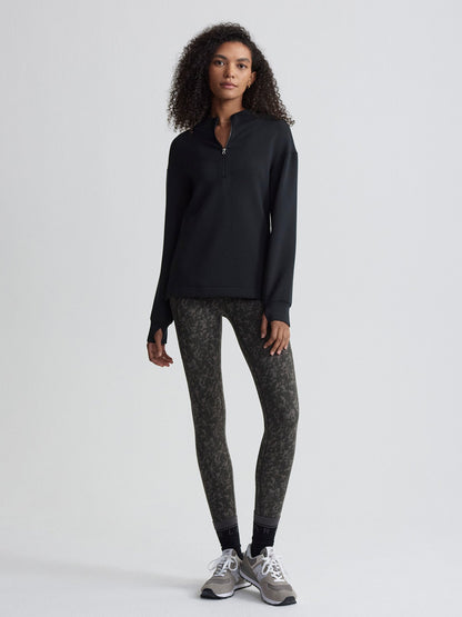 Cleo Half-Zip Active Sweatshirt Black - Varley