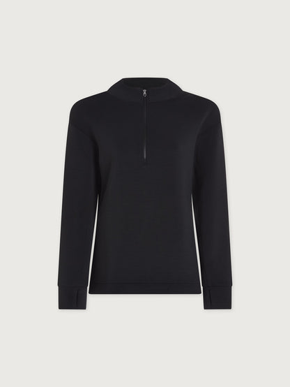 Cleo Half-Zip Active Sweatshirt Black - Varley