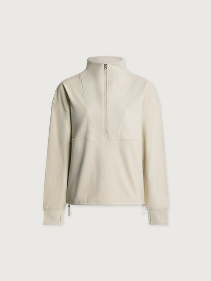 Timberley Half-Zip Active Sweatshirt Cement Marl - Varley
