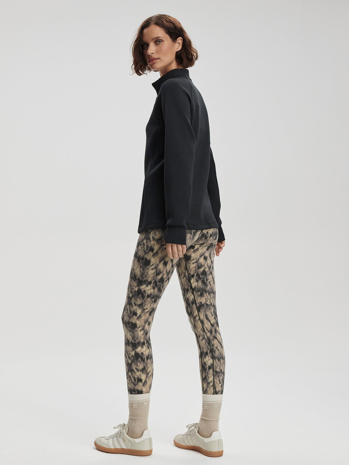 Hayden Zip-Through Active Sweatshirt Black - Varley