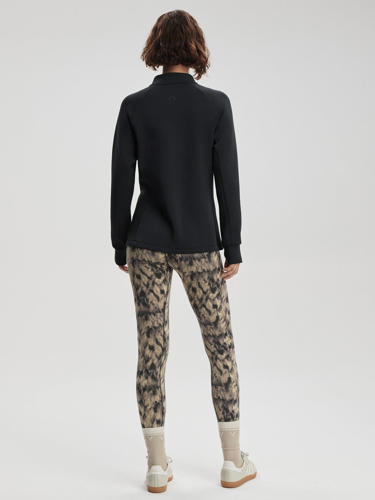 Hayden Zip-Through Active Sweatshirt Black - Varley
