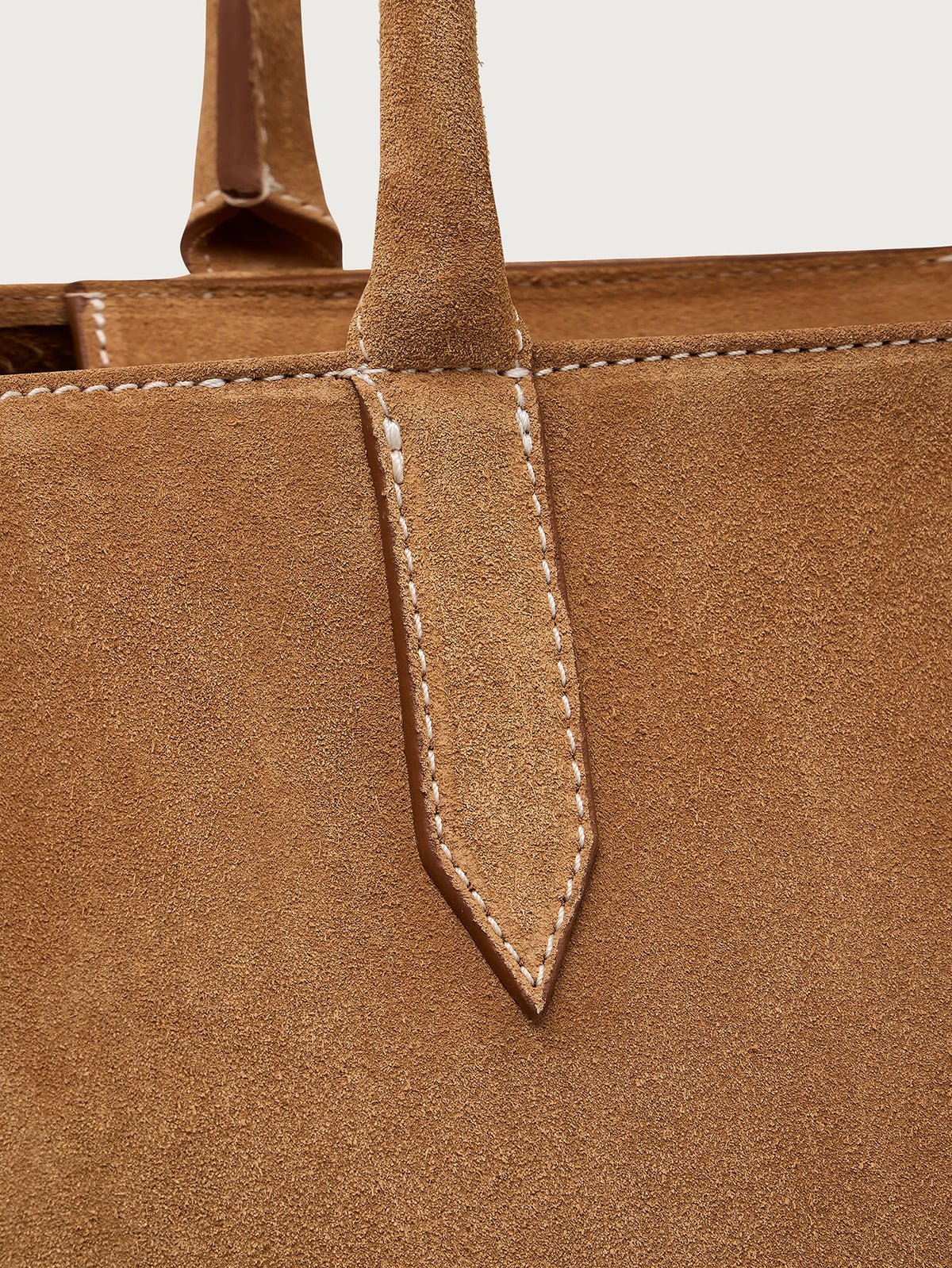 Louey Tote Bag Medium Suede - Premium Everyday Tote Caramel - Varley