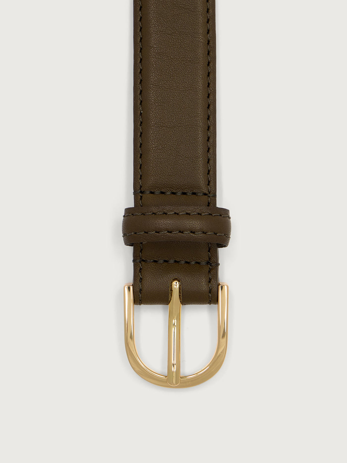 Sarei Belt Leather Dark Olive - Varley