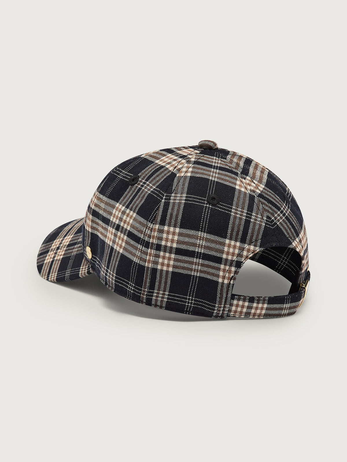 Aliha Soft Flannel Cap Navy/ Sandshell Check - Varley