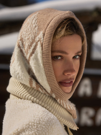 Ethan Knit Hood Light Taupe - Varley