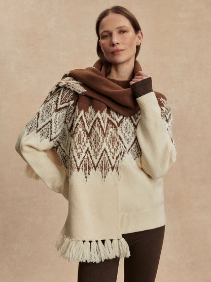 Sebastian Jacquard Scarf 2.0 Cocoa Dust - Varley
