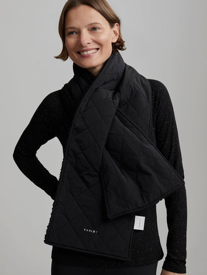 Coronet Quilt Sherpa Scarf | VARLEY US Black - Varley