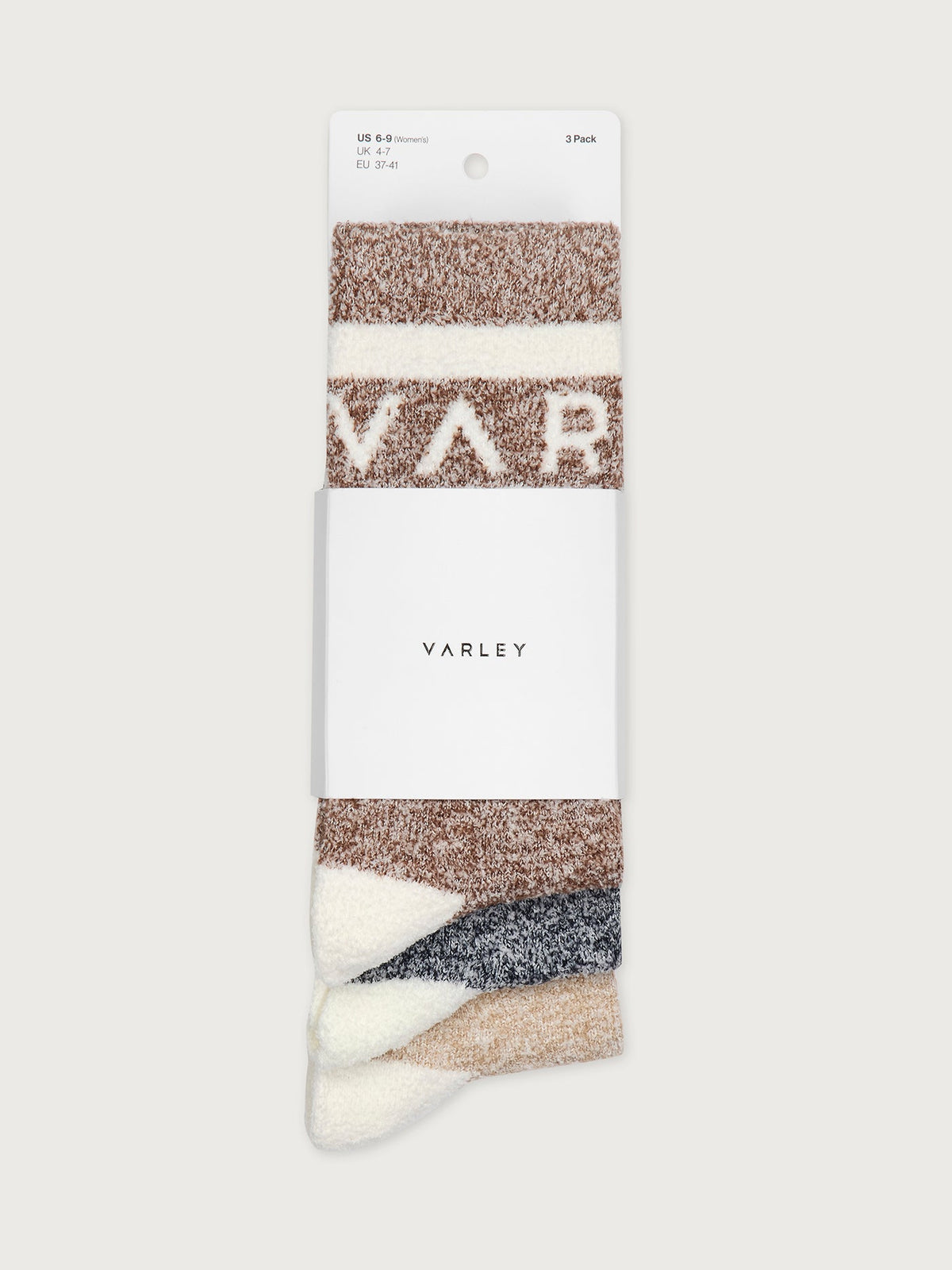 Spencer Sock 3 Pack Marl Acorn/ Charcoal/ Sand - Varley