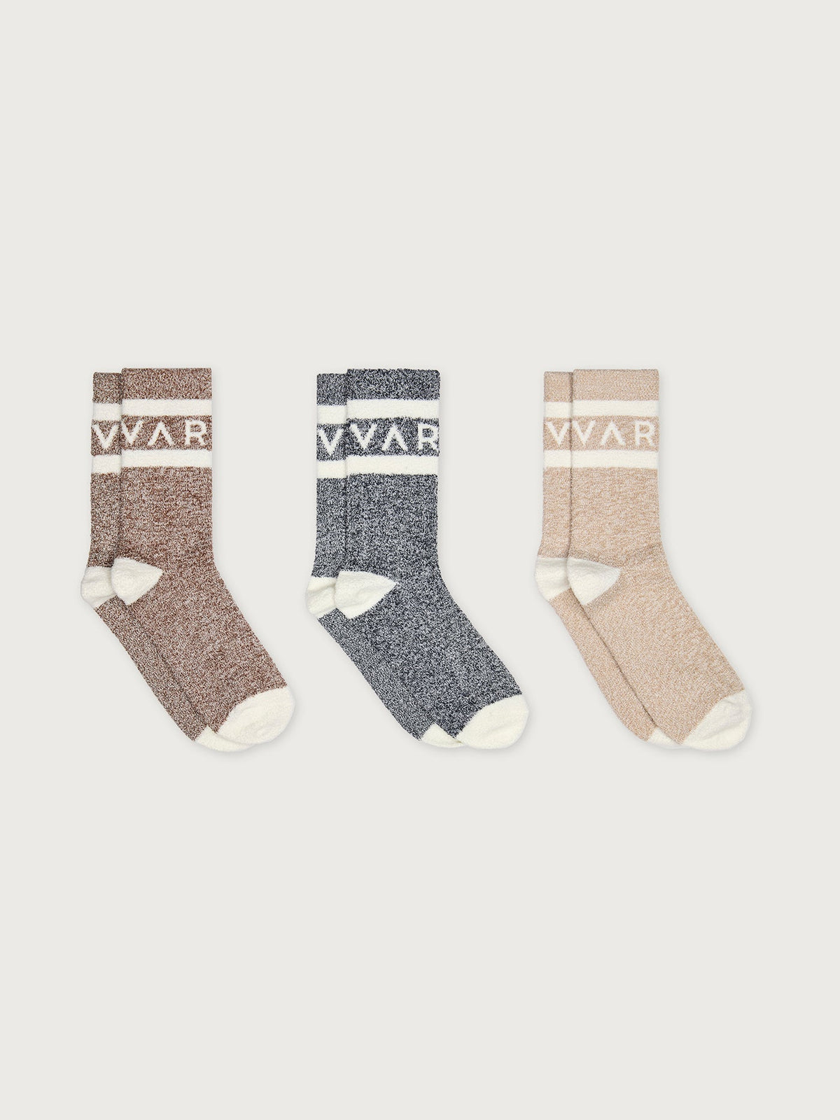 Spencer Sock 3 Pack Marl Acorn/ Charcoal/ Sand - Varley