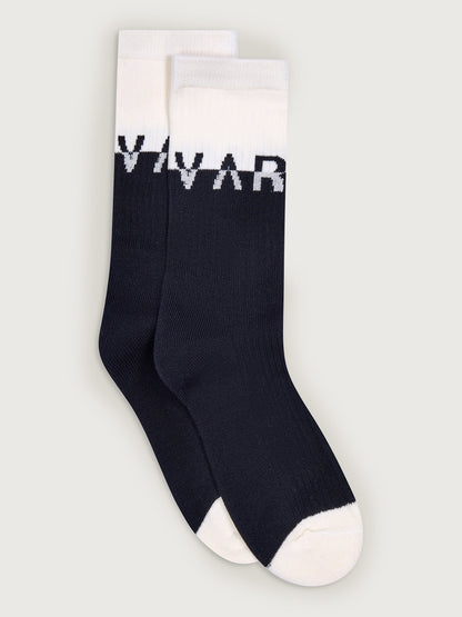 Stellar Colorblock Sock Black/ Egret - Varley