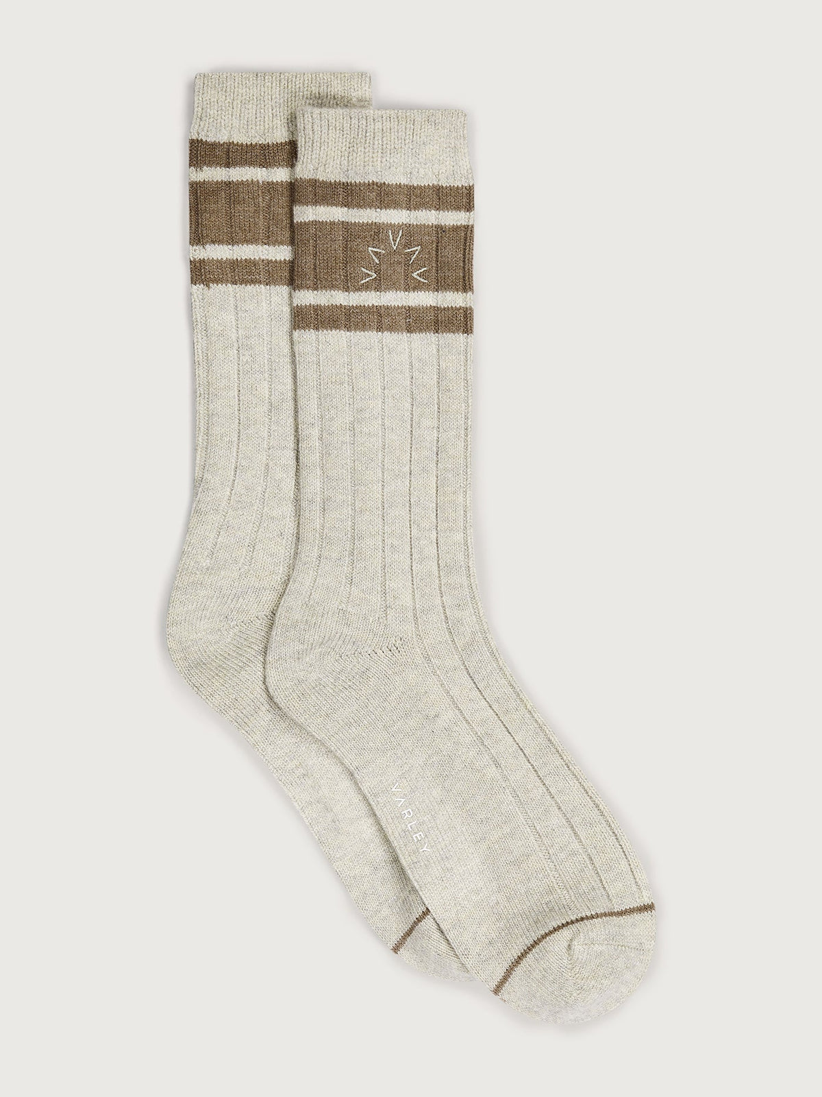 Malissa Plush Wide Rib Sock Ivory Marl - Varley