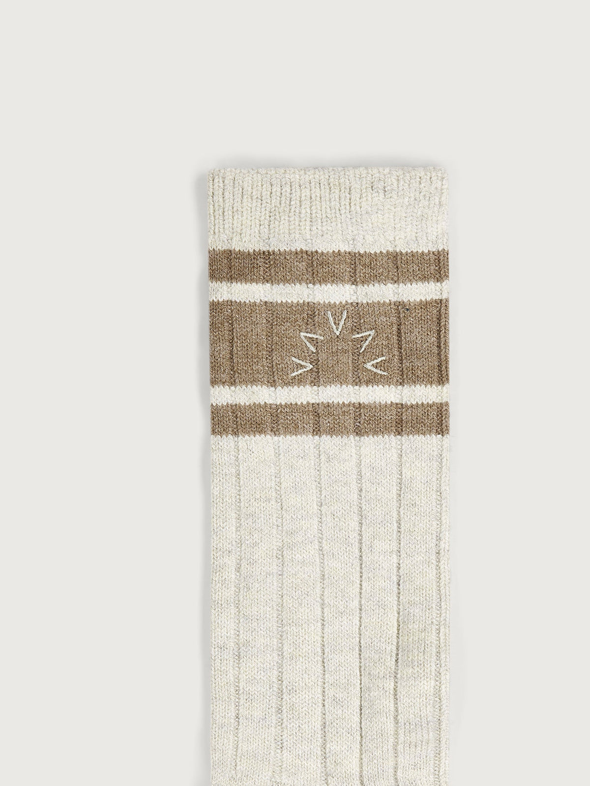 Malissa Plush Wide Rib Sock Ivory Marl - Varley