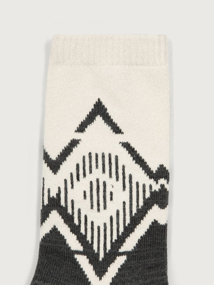 Erica Jacquard Knit Sock Charcoal Marl - Varley