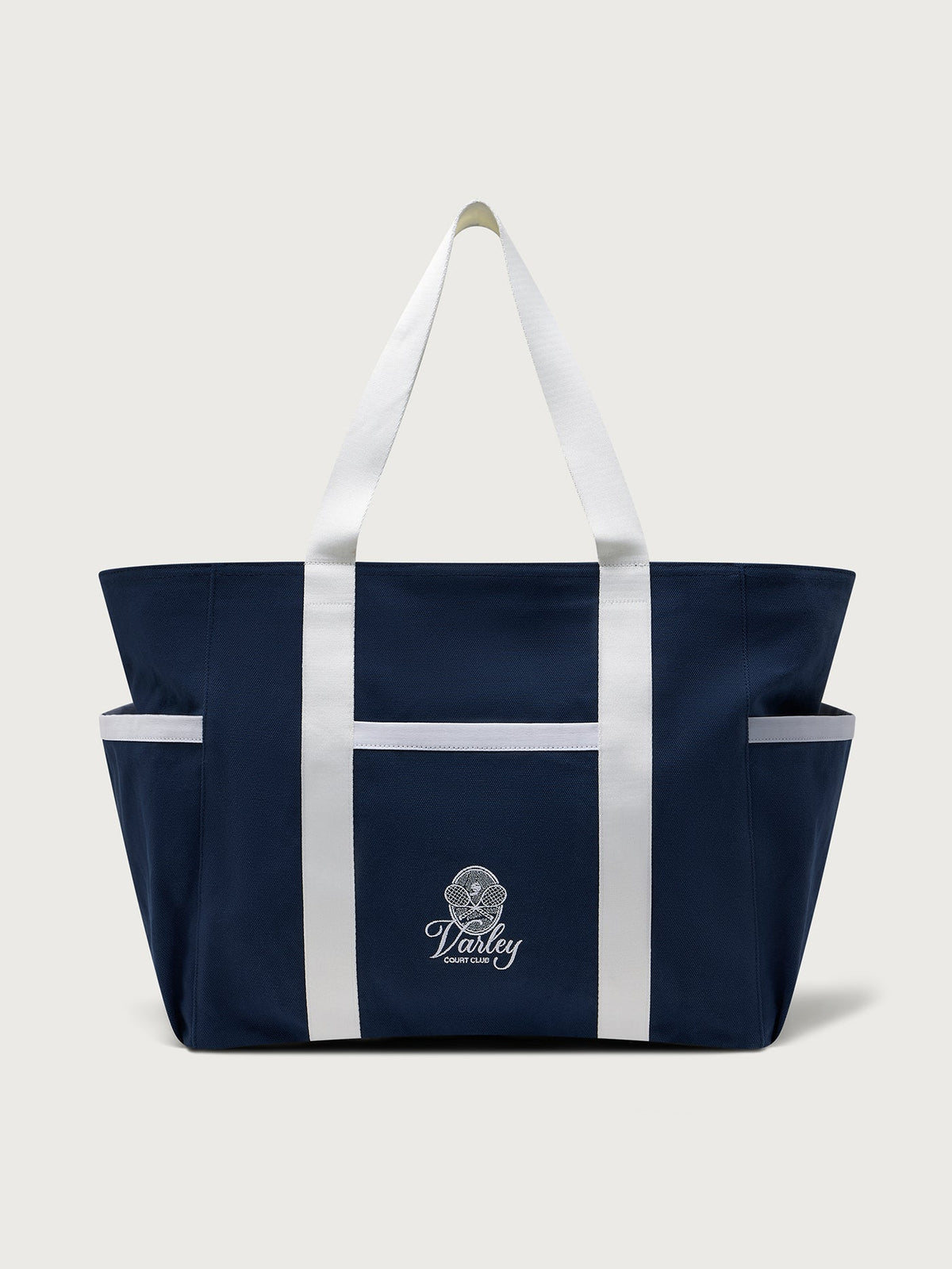 Fairhaven Large Club Tote Bag Blue Nights/ White - Varley
