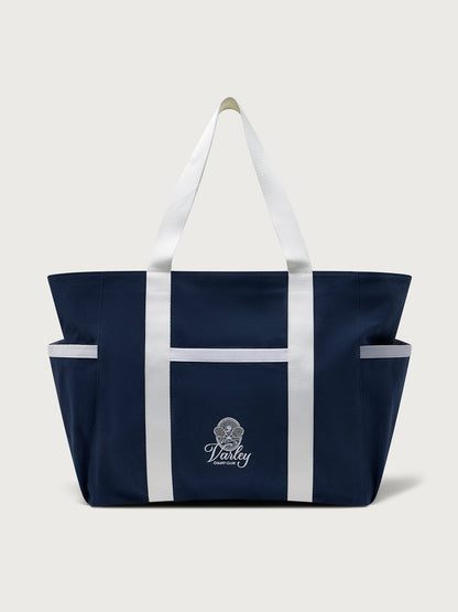 Fairhaven Large Club Tote Bag Blue Nights/ White - Varley