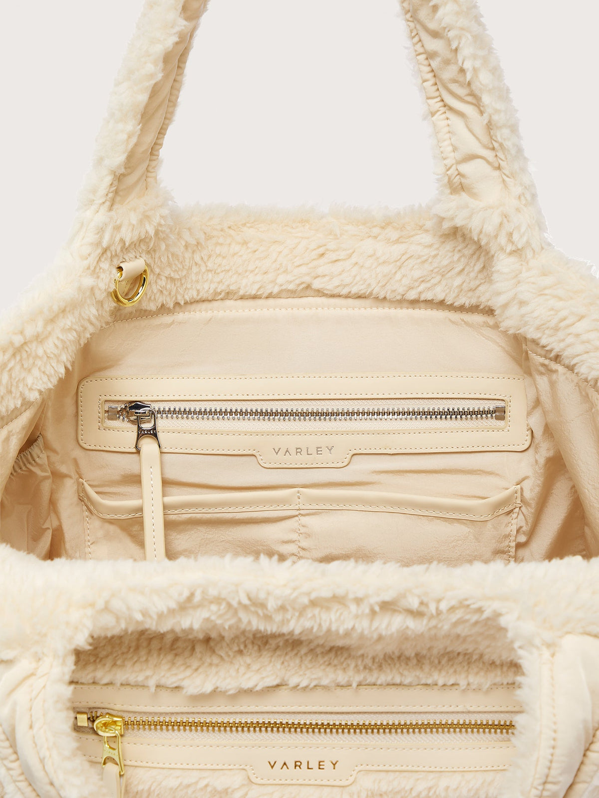 Vail Sherpa Crossbody Tote Sandshell - Varley