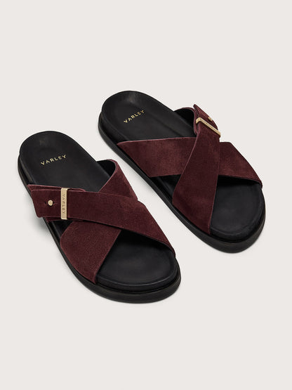 Esla Slide Sandals Decadent Chocolate - Varley