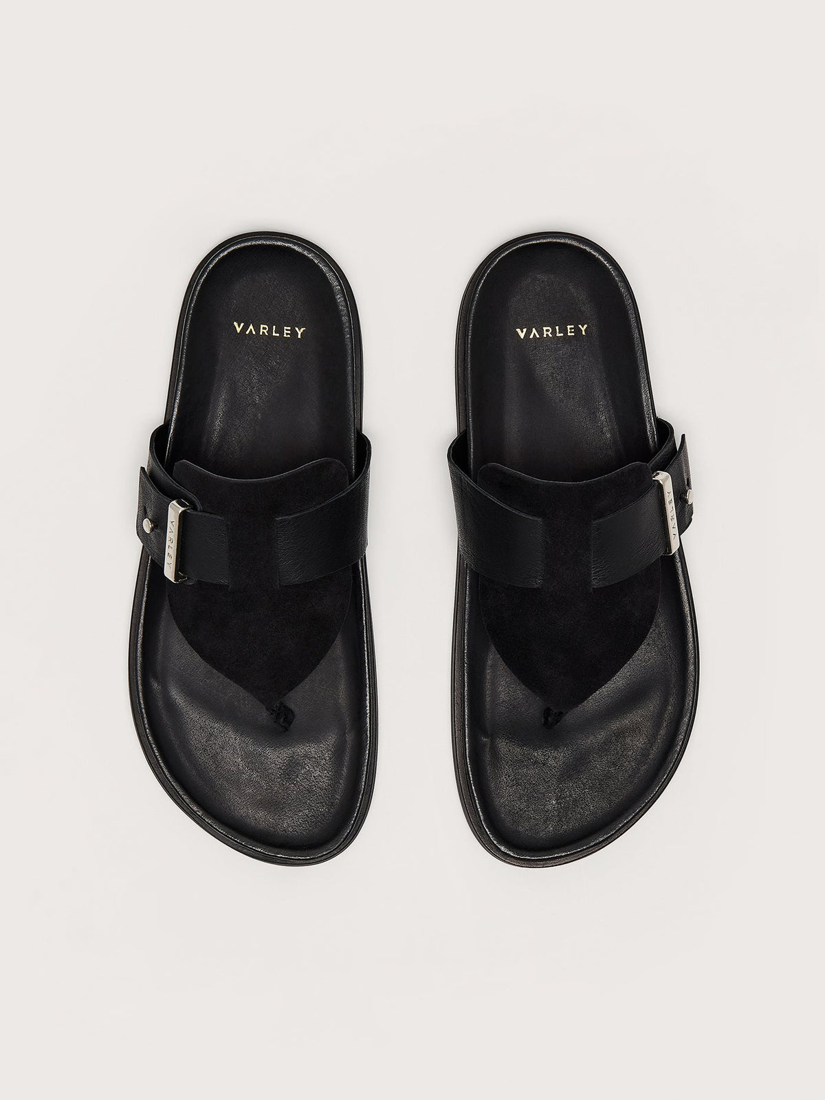 Suna Toe Post Sandals Black - Varley