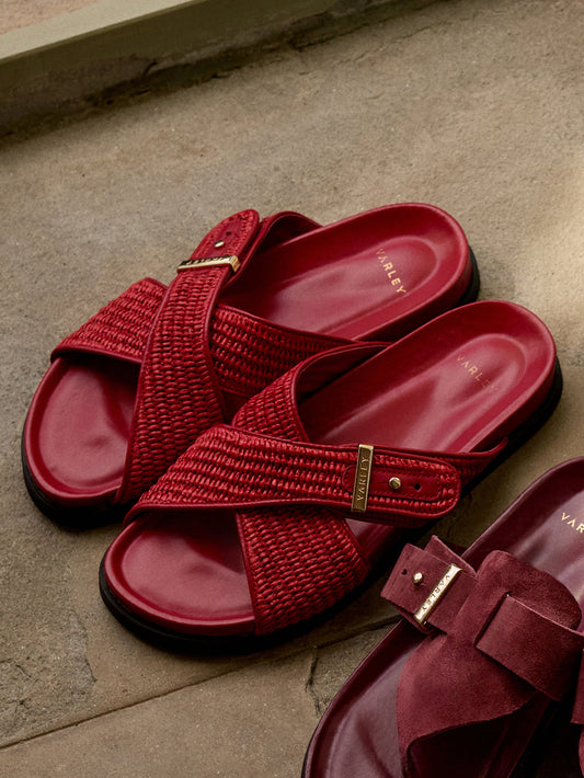 Esla Slide Sandals Textile Bossa Nova - Varley