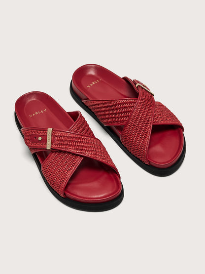 Esla Slide Sandals Textile Bossa Nova - Varley