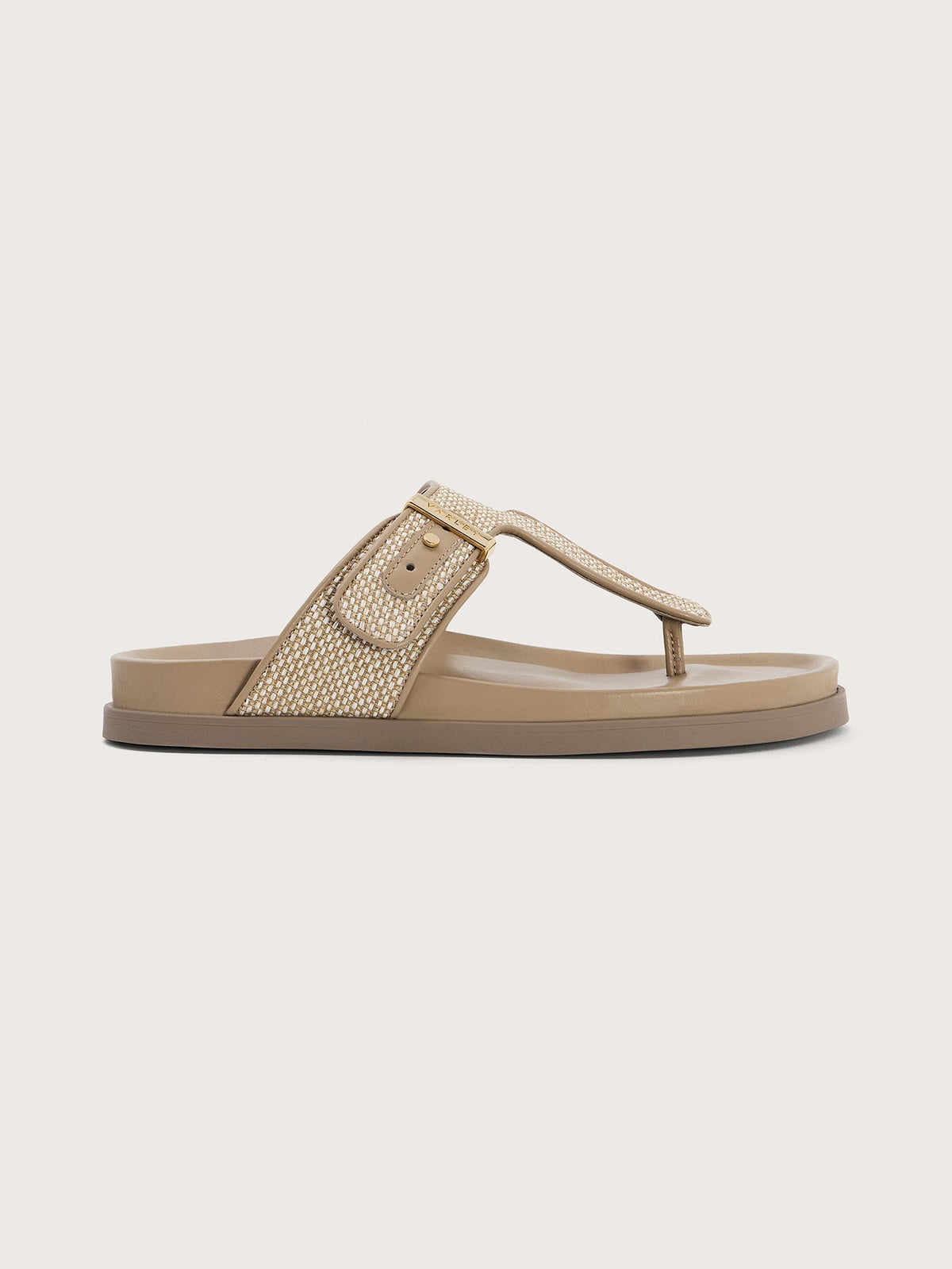 Aisne Toe Post Sandals Textile Cinder - Varley