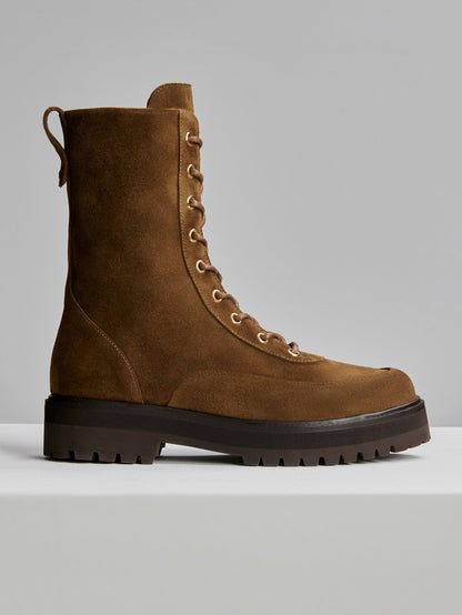 Calsen Lug Sole Boot Suede Cocoa Dust - Varley