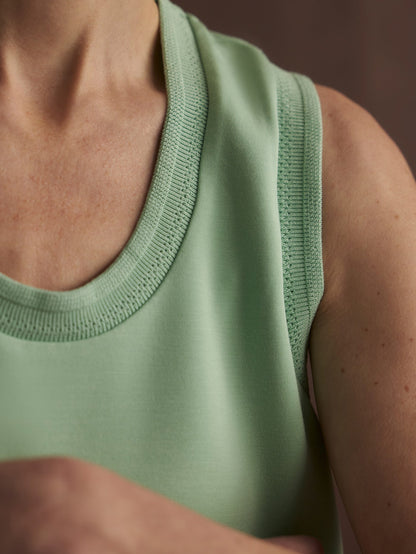 Cambrie Scoop Neck Tank Top Sage Mint - Varley