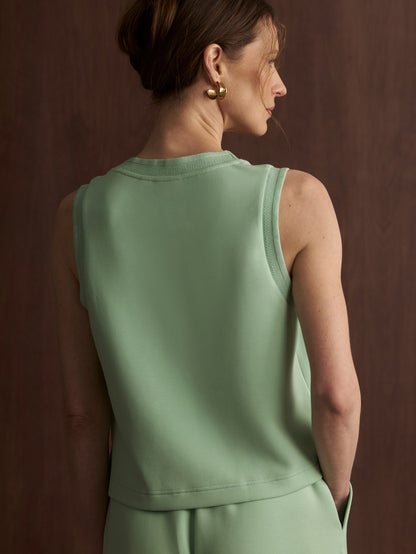 Cambrie Scoop Neck Tank Top Sage Mint - Varley