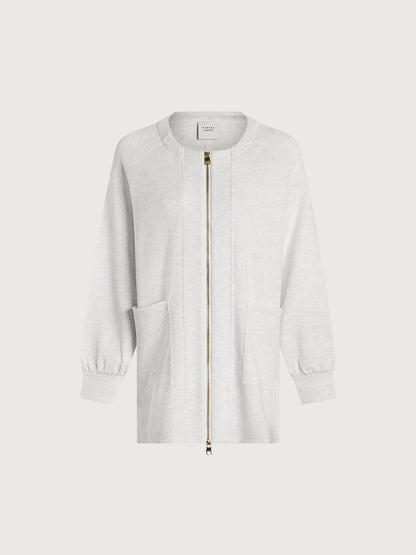 Augusta Zip Through Ivory Marl - Varley