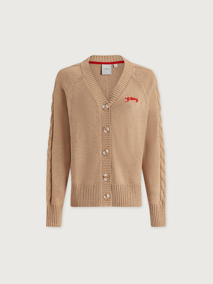 Lotte Button Through Cardigan Macaroon - Varley