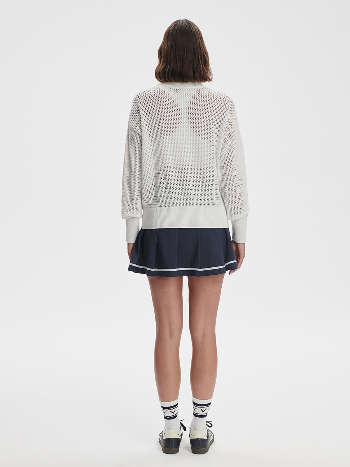 Aurora Half-Zip Knit | VARLEY US White - Varley