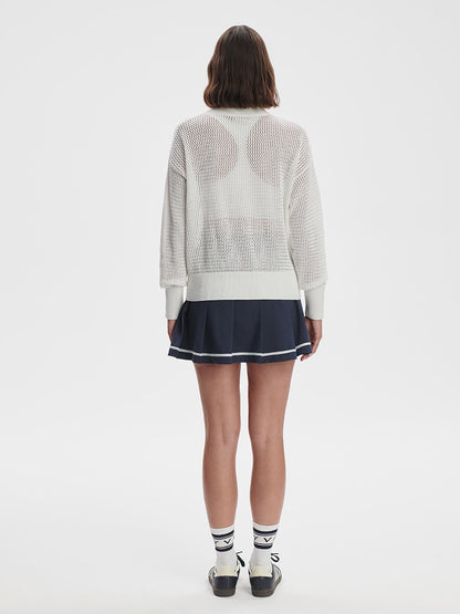 Aurora Half-Zip Knit | VARLEY US White - Varley