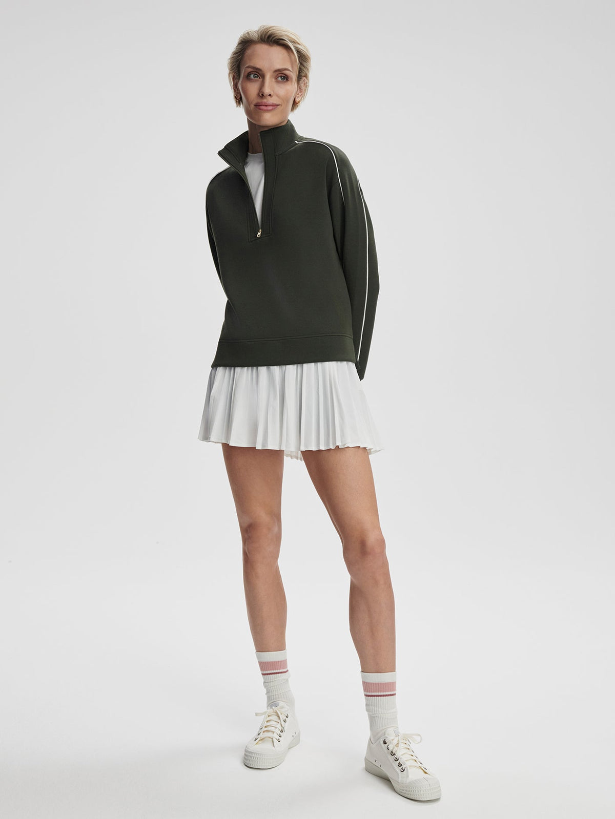 Kirsi Half-Zip Active Sweatshirt Deep Ivy - Varley