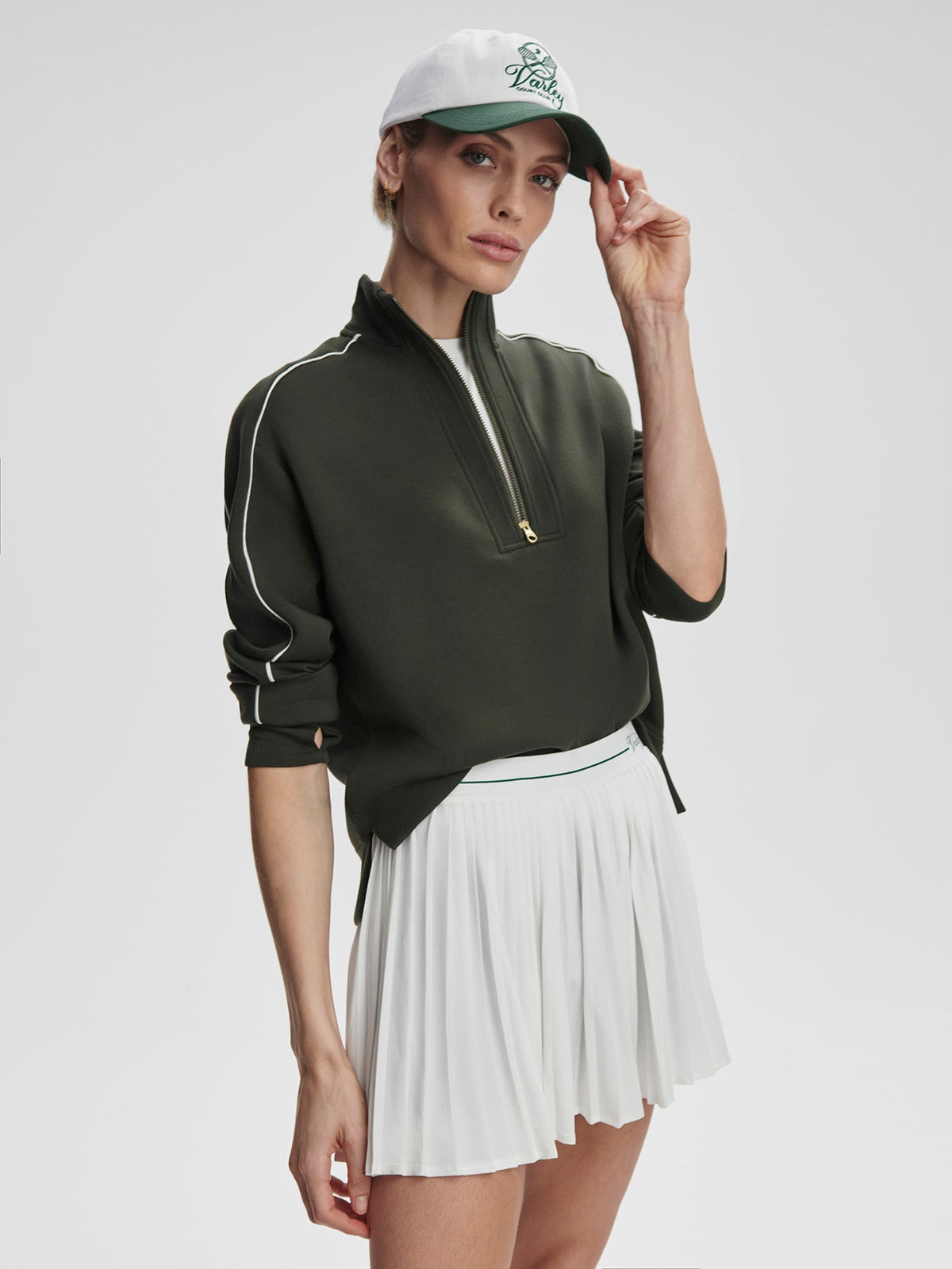 Kirsi Half-Zip Active Sweatshirt Deep Ivy - Varley